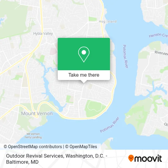 Outdoor Revival Services map
