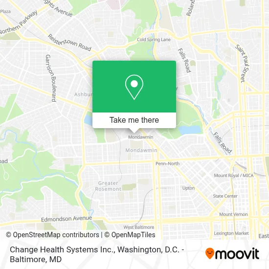 Change Health Systems Inc. map