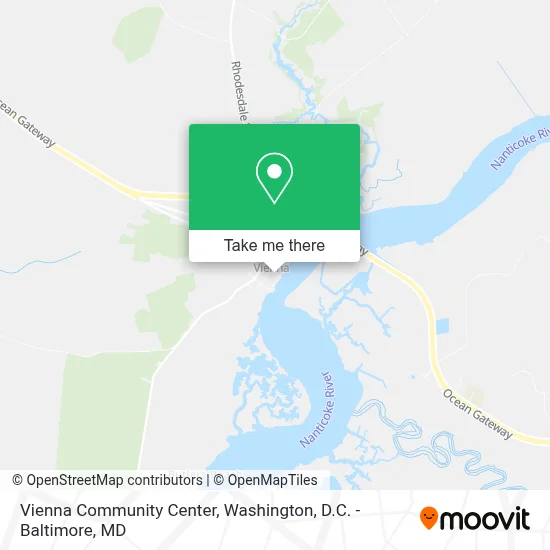 Vienna Community Center map