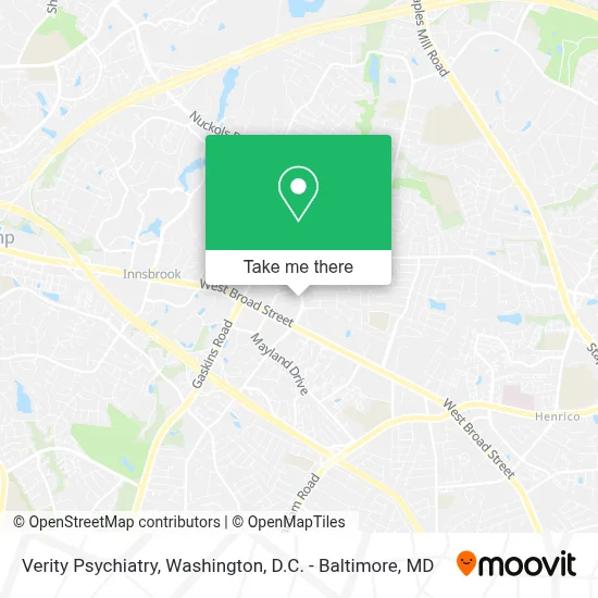 Verity Psychiatry map