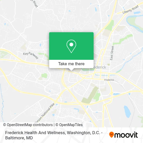 Frederick Health And Wellness map