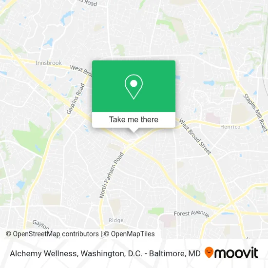 Alchemy Wellness map