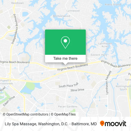 Lily Spa Massage map