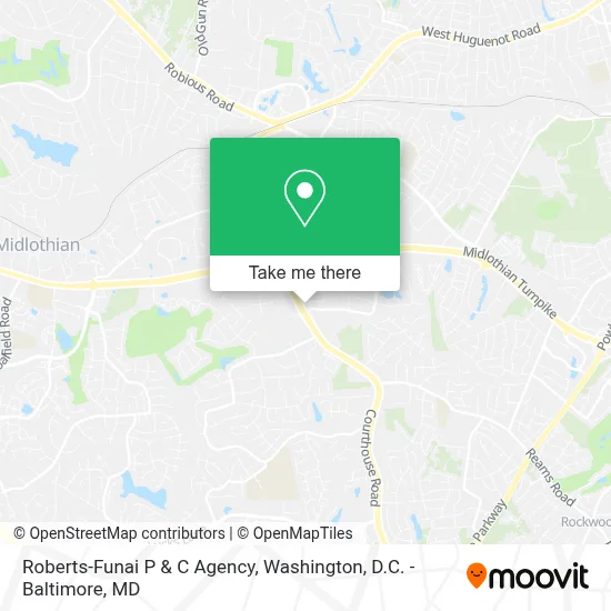 Roberts-Funai P & C Agency map