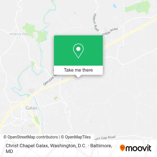 Christ Chapel Galax map