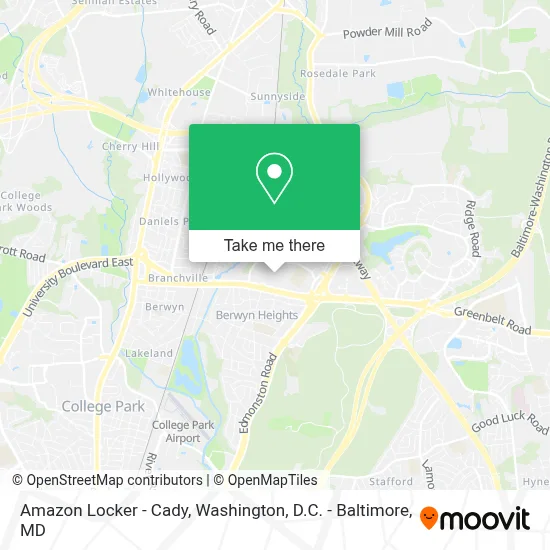 Amazon Locker - Cady map