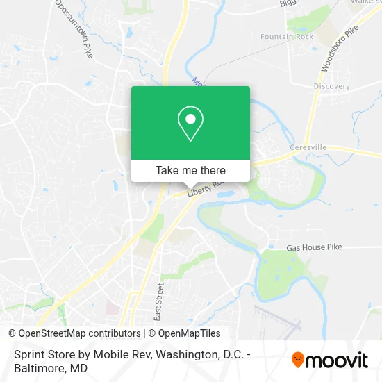 Sprint Store by Mobile Rev map