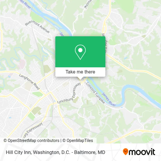Hill City Inn map