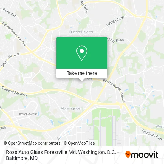 Ross Auto Glass Forestville Md map