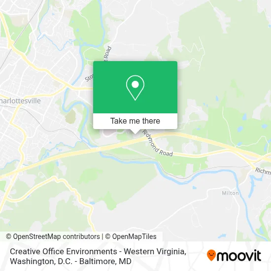 Creative Office Environments - Western Virginia map