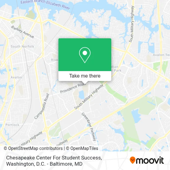Chesapeake Center For Student Success map
