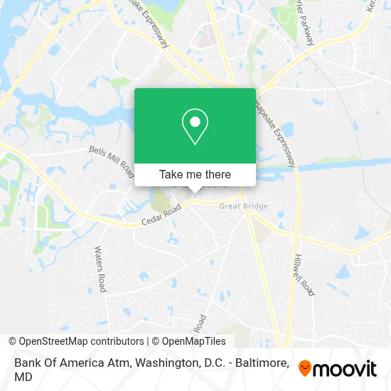 Bank Of America Atm map