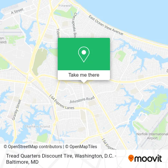 Tread Quarters Discount Tire map