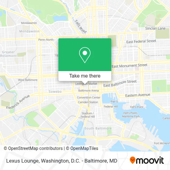 Lexus Lounge map