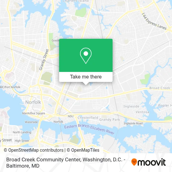 Broad Creek Community Center map