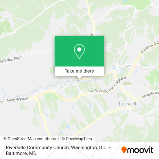 Riverside Community Church map