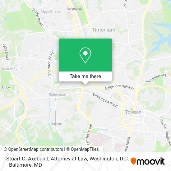 Stuart C. Axilbund, Attorney at Law map
