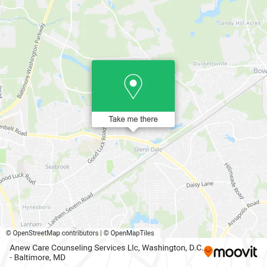 Anew Care Counseling Services Llc map
