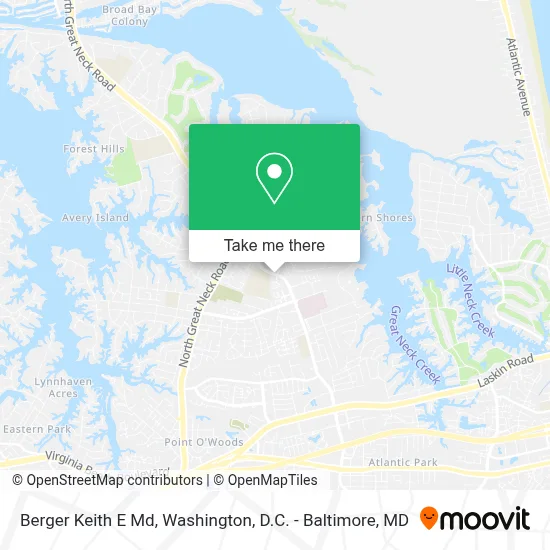 Berger Keith E Md map