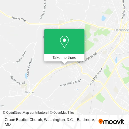 Grace Baptist Church map