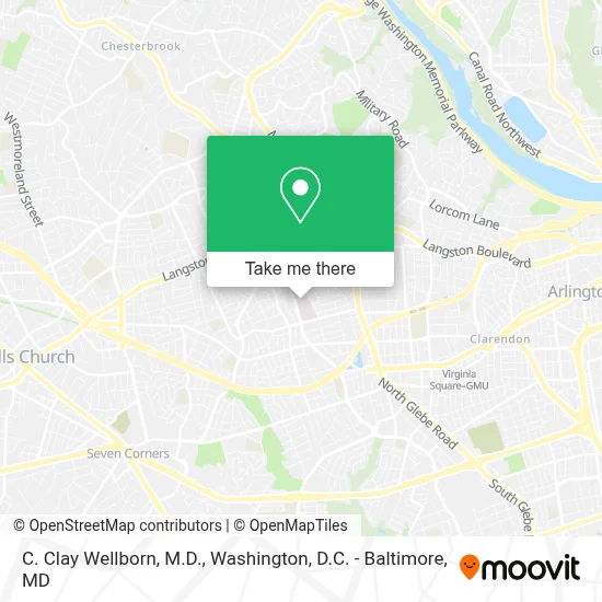 C. Clay Wellborn, M.D. map