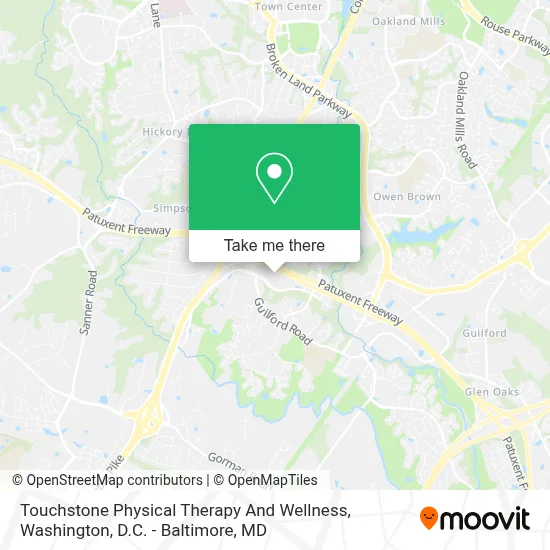 Touchstone Physical Therapy And Wellness map