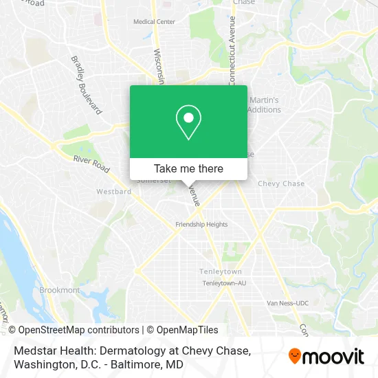 Medstar Health: Dermatology at Chevy Chase map
