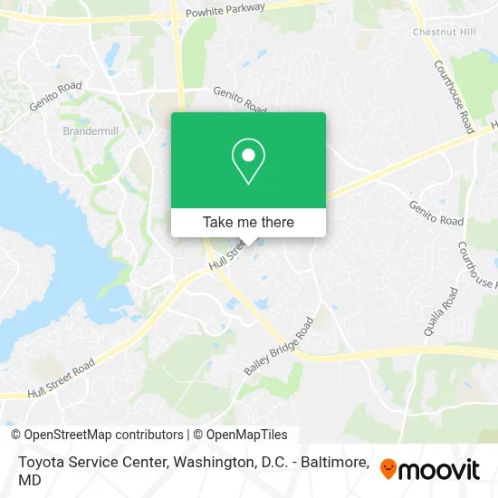 Toyota Service Center map