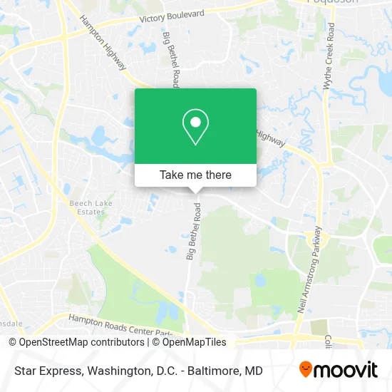 Star Express map