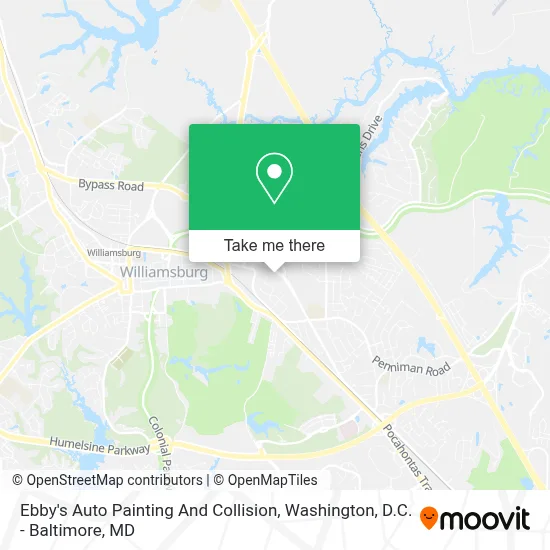 Ebby's Auto Painting And Collision map