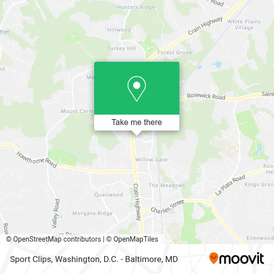 Sport Clips map