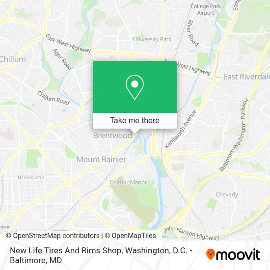 New Life Tires And Rims Shop map