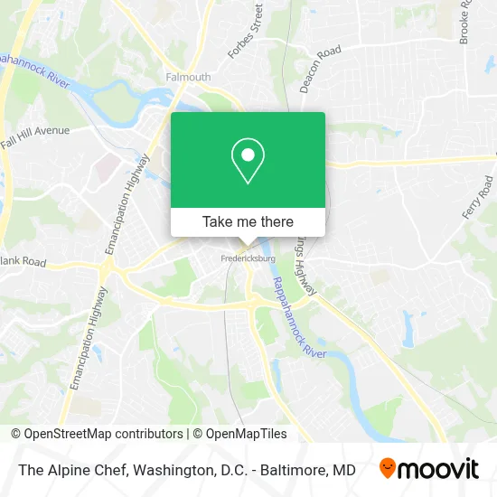 The Alpine Chef map