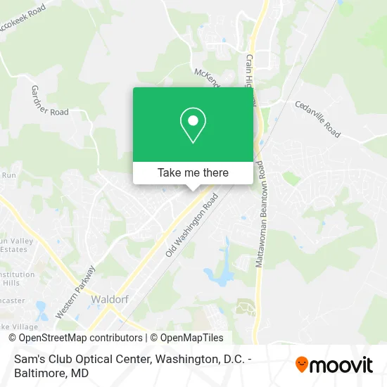Sam's Club Optical Center map