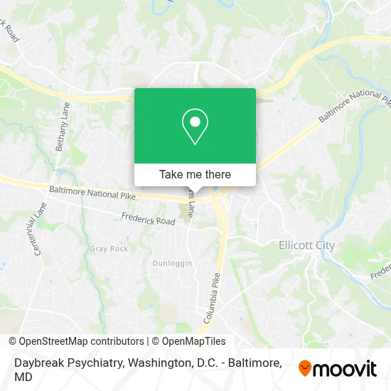 Daybreak Psychiatry map