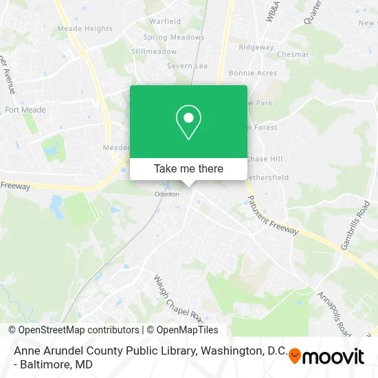 Anne Arundel County Public Library map