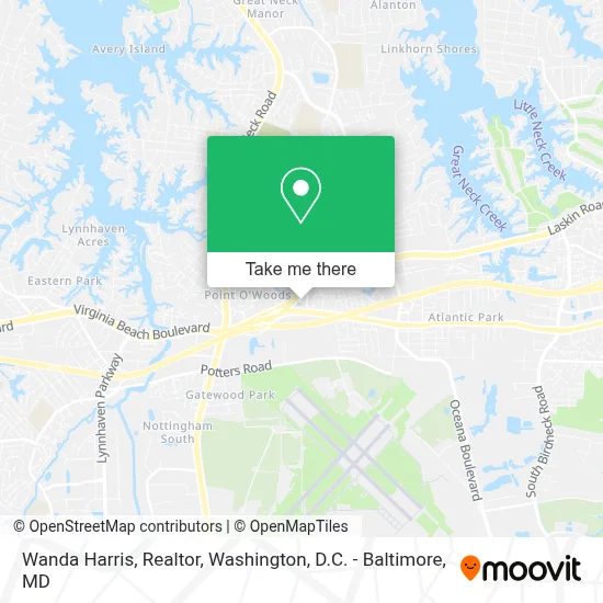 Wanda Harris, Realtor map