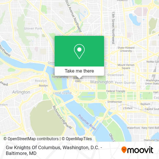 Gw Knights Of Columbus map