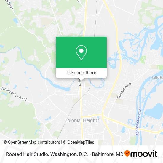 Rooted Hair Studio map