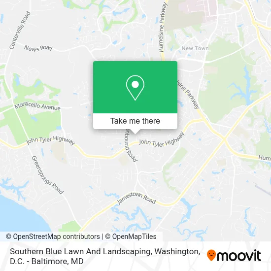 Southern Blue Lawn And Landscaping map