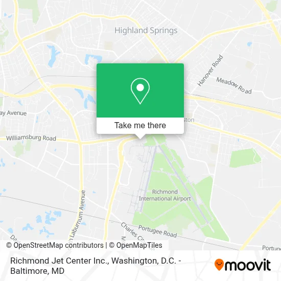 Richmond Jet Center Inc. map