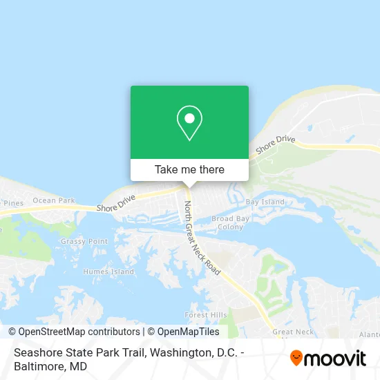 Seashore State Park Trail map