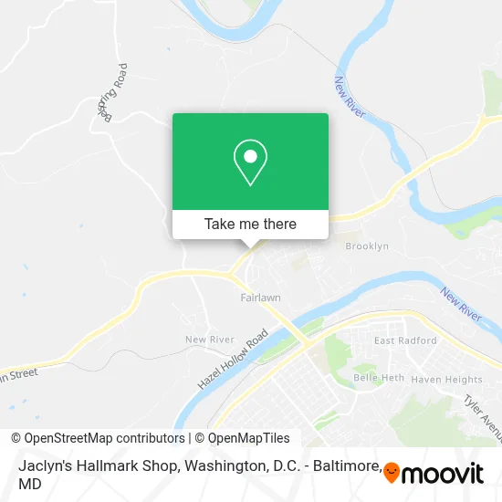Jaclyn's Hallmark Shop map