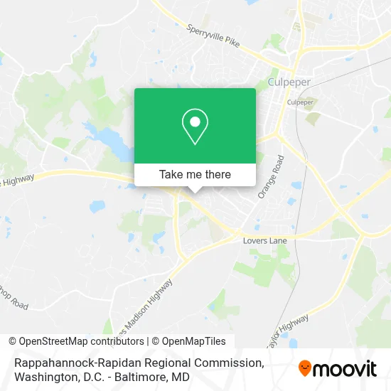 Rappahannock-Rapidan Regional Commission map