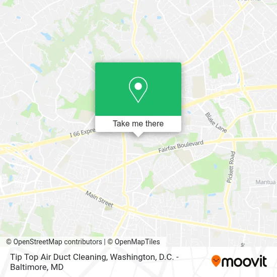 Tip Top Air Duct Cleaning map