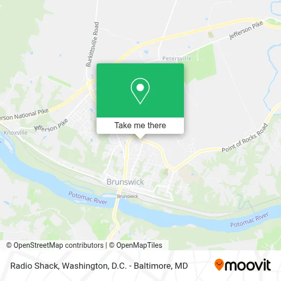 Radio Shack map