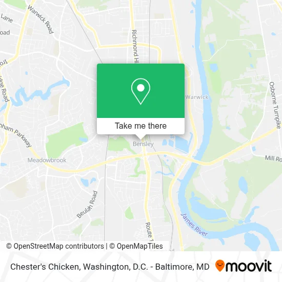Chester's Chicken map