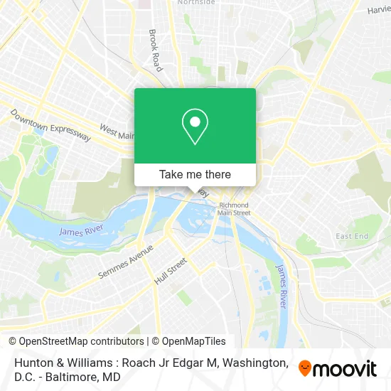 Hunton & Williams : Roach Jr Edgar M map