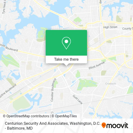 Centurion Security And Associates map