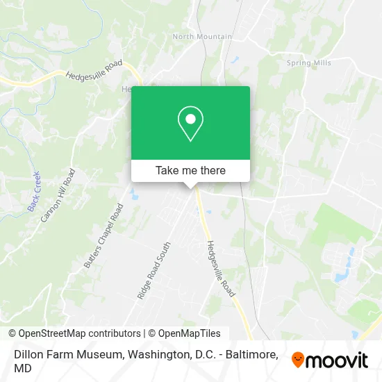 Dillon Farm Museum map